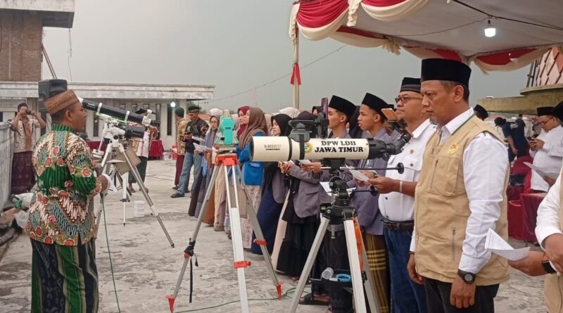 Rukyat Hilal Zulhijah 1447 H di Mojokerto Terhalang Mendung, LDII Jatim Laporkan Hasil Pengamatan